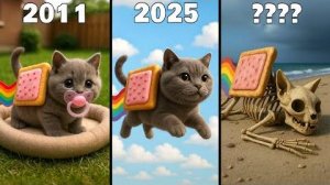 Evolution of Gattatino Nyanino / Nyan Cat - Italian Brainrot
