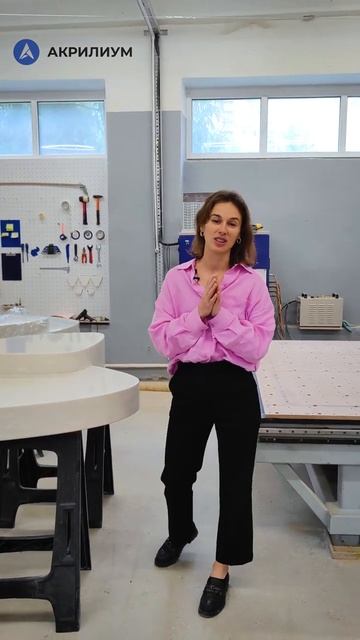 Изготовление стола из искусственного камня Corian Nimbus Prima