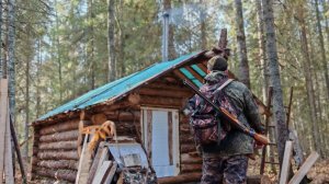 ТАКОГО ЗВЕРЯ Я ЕЩЁ НЕ ДОБЫВАЛ! ПОХОД ДО ИЗБЫ, УТЕПЛИЛ ДВЕРЬ.