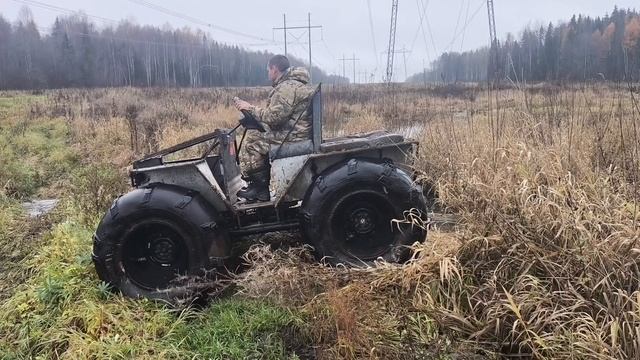 Вездеход чебуратор 4х4 с новой трансмиссией без ремней и цепей