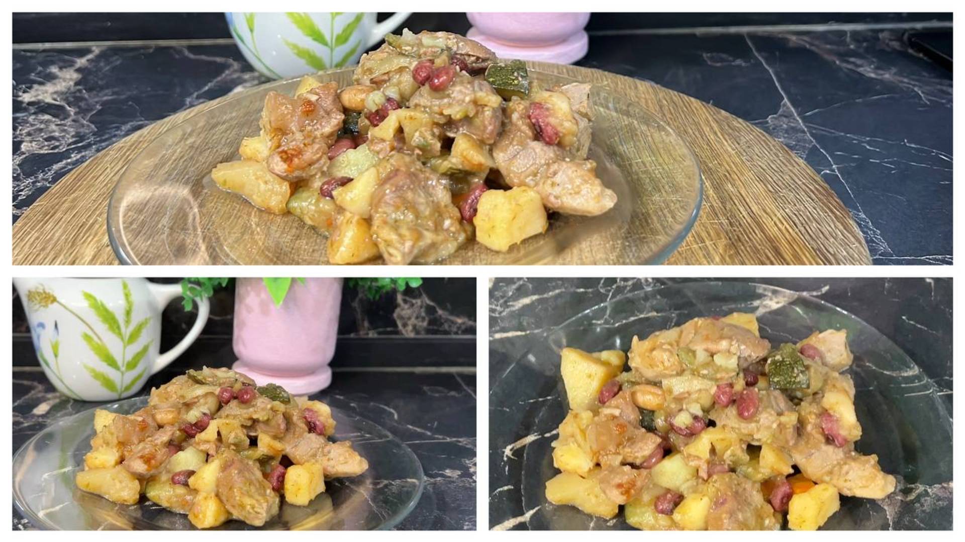 Ужин с мясом, картофелем и овощами в духовке смотреть онлайн