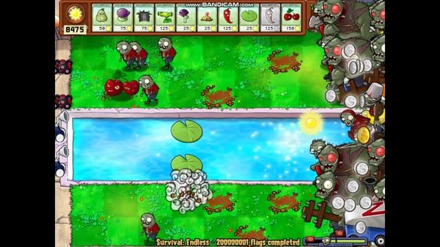 (Hack) About 200000000 Flag In Survival Endless / PvZ