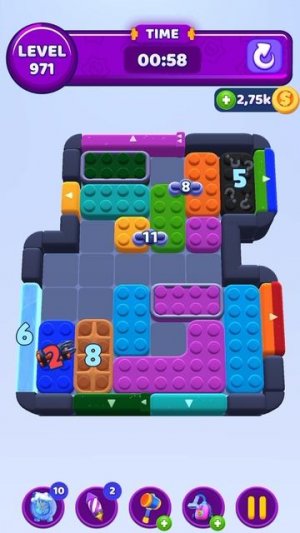 Color Block Jam 971 Уровень