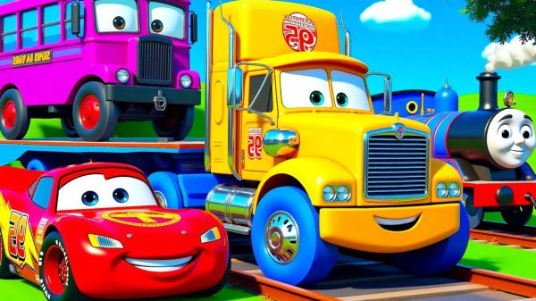 Мультики для малышей смотреть онлайн. Тачки Маквина на гонках. Мультики для детей про машинки.