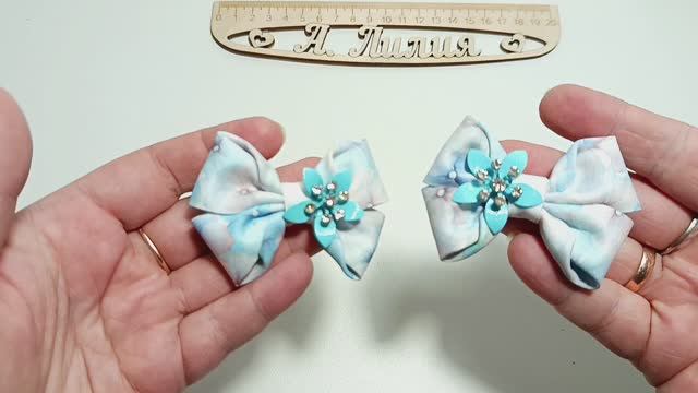 МК бантиков для малышей из ролика 22🩵🩵🩵🩵 Мастер класс бантиков для малышей