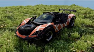 Экстремальные прыжки на суперкаре с горы!! В BeamNG Drive!