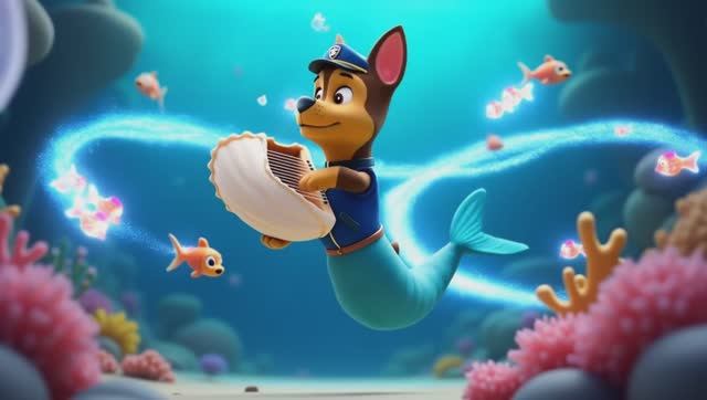 Щенячий патруль, Скай, Маршал, Эверест, Гончик, Крепышь и Зума стали Русалками, Для детей смотреть онлайн