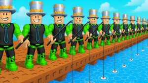 ПОСТРОИЛ гигантскую ИМПЕРИЮ РЫБАКОВ в РОБЛОКС! Папа и Друг выловили всю рыбу в МИРЕ!