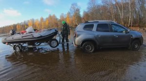 Рыбалка и отдых в Карелии. Озеро Сандал. Осень середина Октября. Судак, Налим, Окунь.