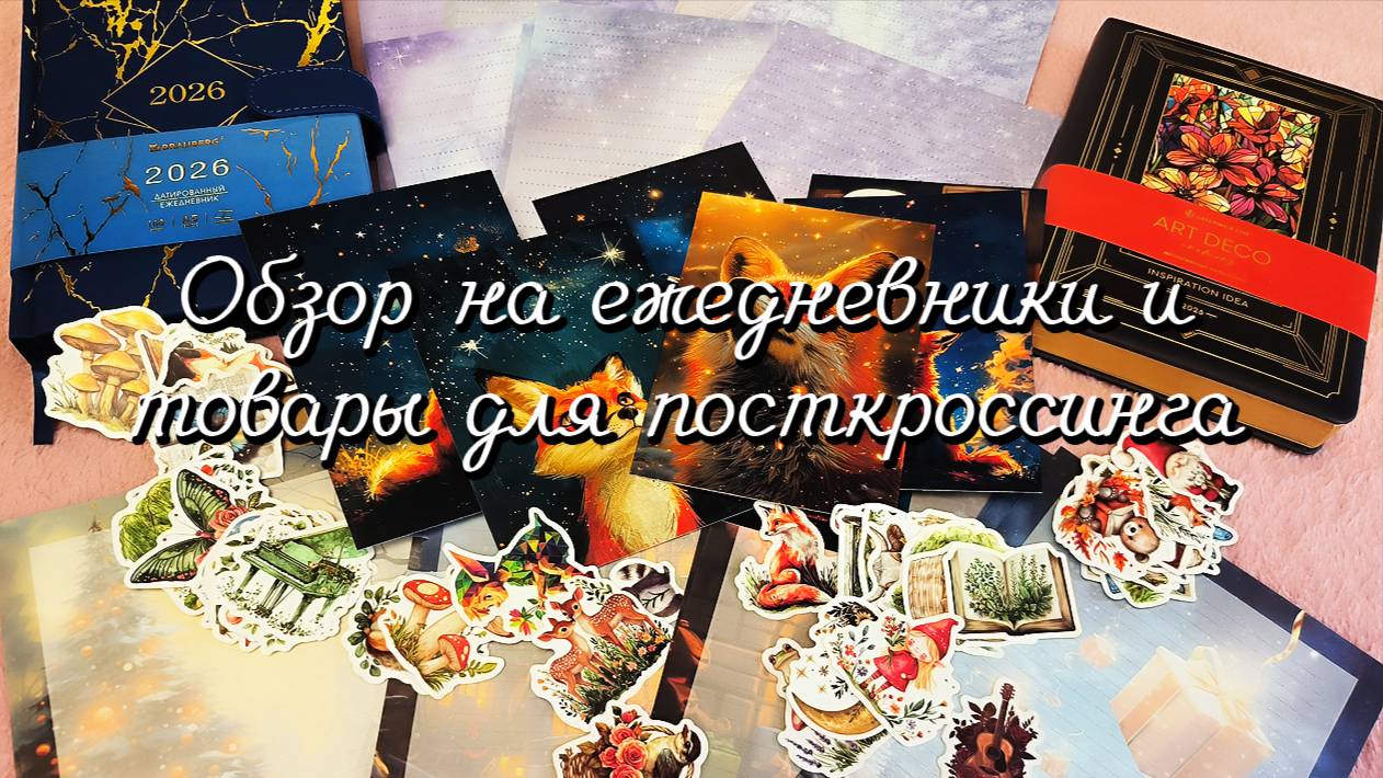 Обзор на ежедневники и товары для посткроссинга