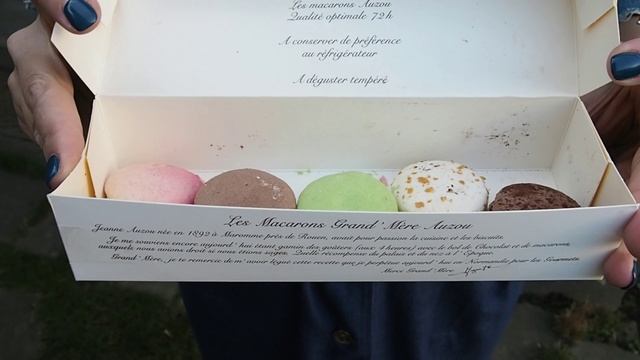 Дегустация пирожных макарон из Руана (Франция) смотреть онлайн