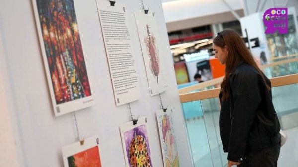 В Екатеринбурге в ТЦ VEER Mall открылась выставка картин детей с особыми возможностями!