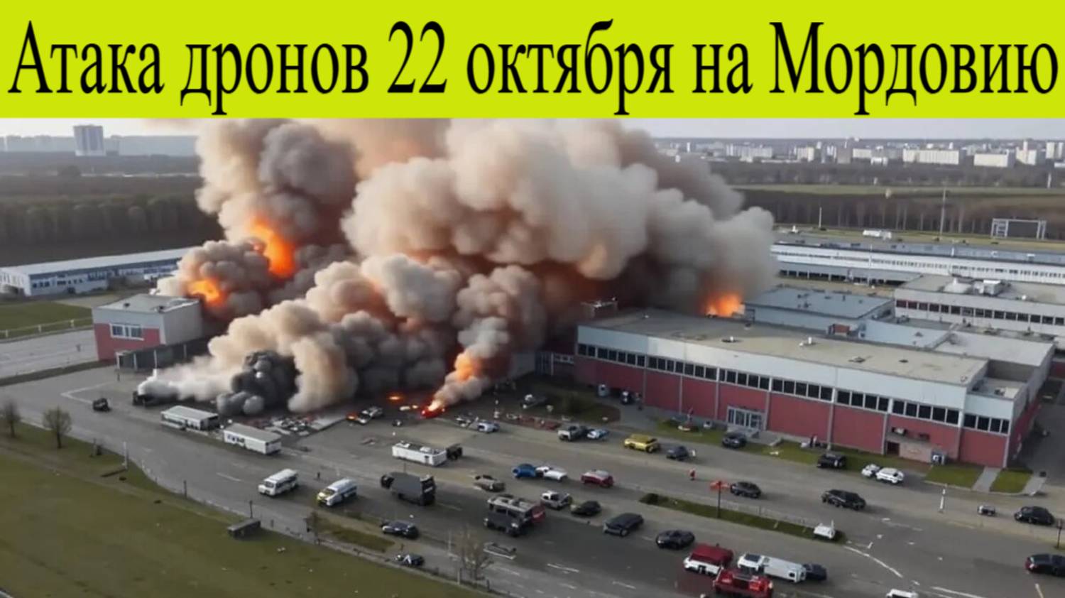 ВСУ атаковали Саранск. Атака Бпла на Мордовию , удар по Саранскому механическому заводу 22 октября