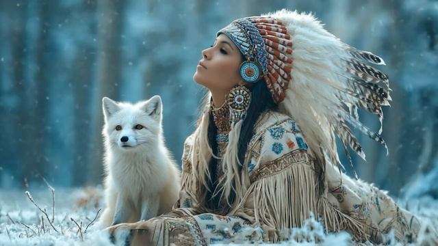 Ледяные ветра - Исцеляющая Индейская музыка фоновая музыка для отдыха и расслабления смотреть онлайн