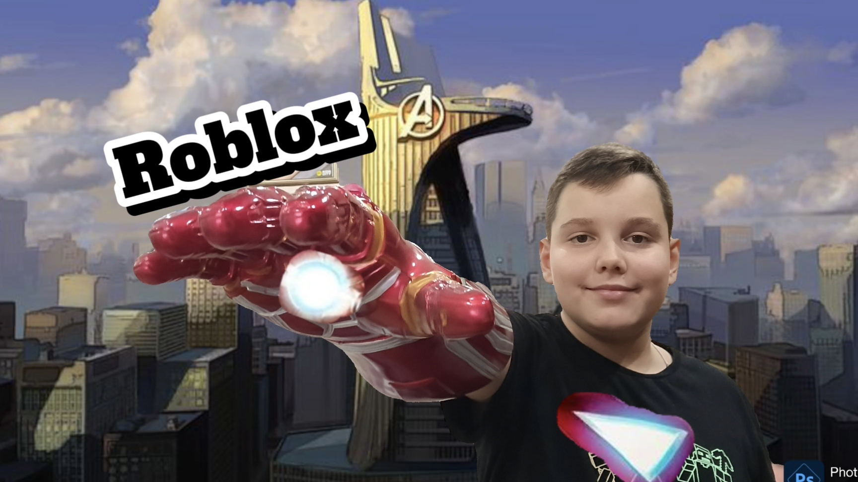 Стал железным человеком в роблоксе.