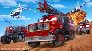 Пожарные машины против пожарных грузовиков Пожарные машины: Эпические гонки в серии Ultimate Hero Ca