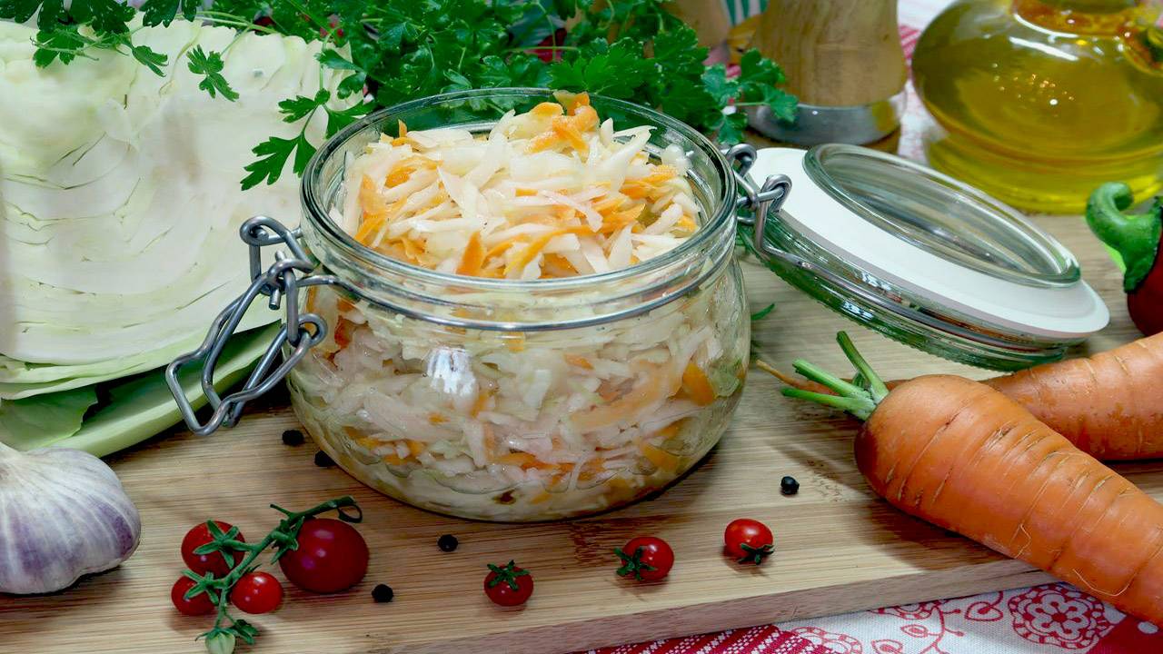 Маринованная капуста быстрого приготовления смотреть онлайн