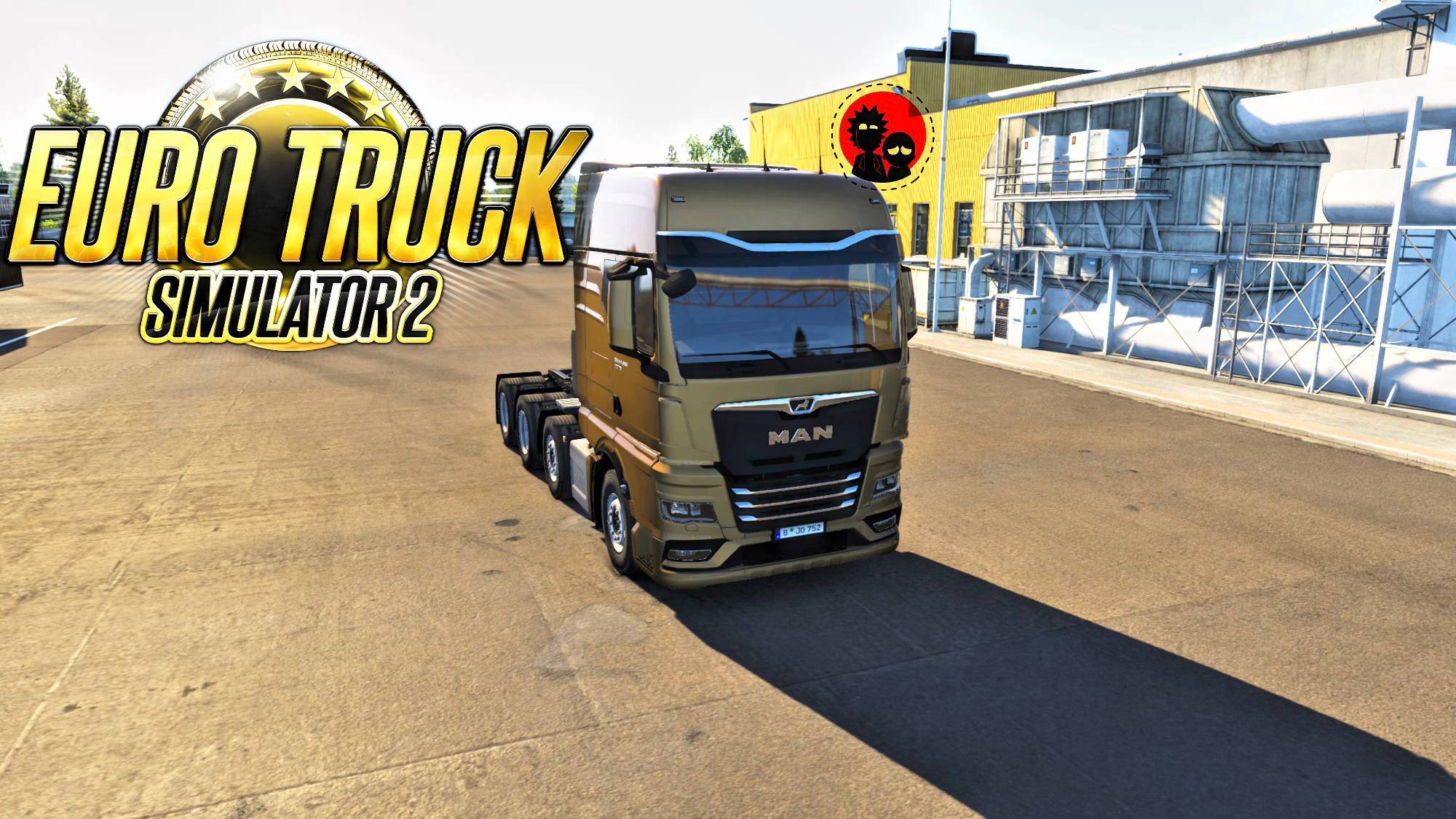 MAN перевозка теплообменника с Даугавпилс до Резекне. ETS 2!