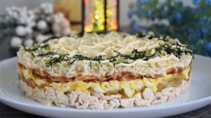 Лёгкий, нежный салат "Анечка" на праздничный стол. Очень вкусный салат на Новый год