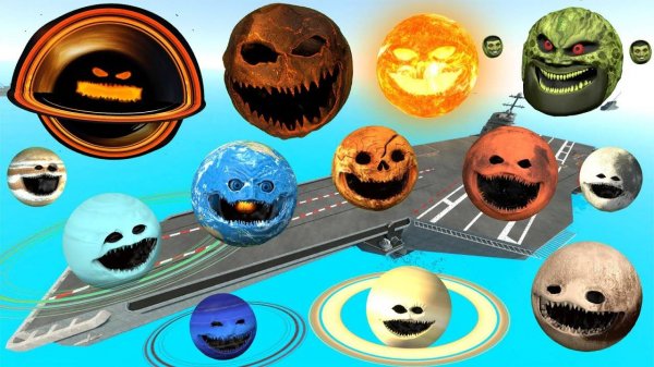 Уничтожьте Всю Разбуженную Луной Космическую Семейку Ужасов В Игре Aircraft Carrier