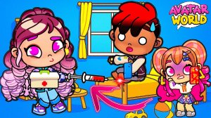 УКОЛ 💉 в ПЯТКУ ААААА / ♥️AVATAR WORLD ИСТОРИЯ♥️