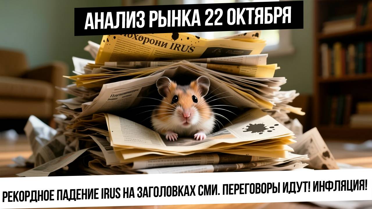 Анализ рынка 22 октября. Рекордное падение рынка на вбросах. Впереди переговоры, встречи, ставка ЦБ смотреть онлайн