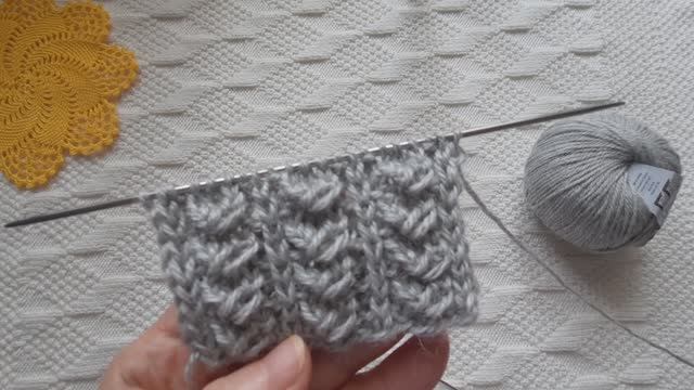 Красивый узор для шапки, снуда и не только.. смотреть онлайн