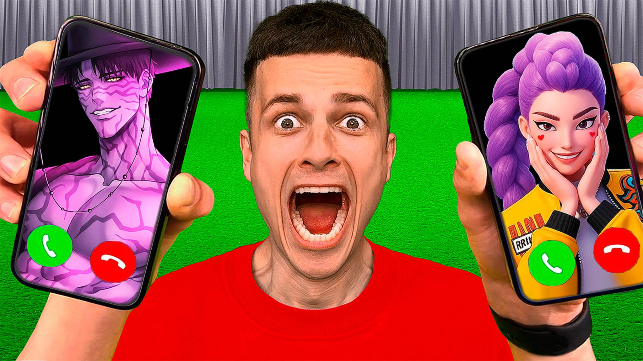 я звоню KPOP DEMON HUNTERS и Saja Boys в 3:00 ночи! -RUMI и JINU встречаються-- смотреть онлайн