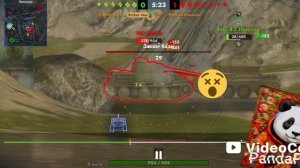 Затащил за треть секунды! World of tanks blitz, Мир танков блиц! Хороший бой на смартфоне.