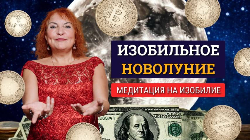 Изобильное новолуние.  Новолуние на границе ВЕСОВ с СКОРПИОНА. Медитация на изобилие.