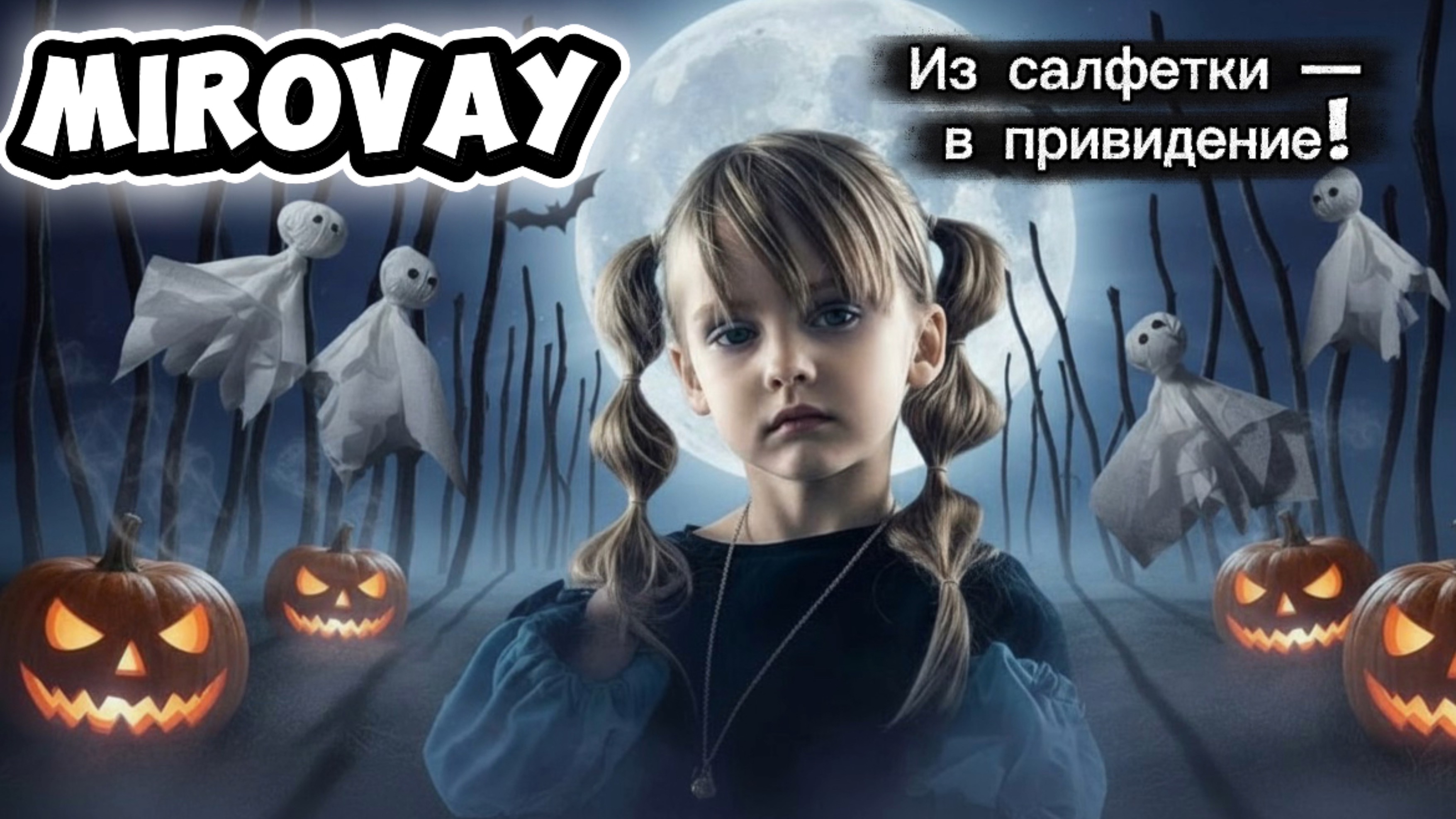 Дочки-матери творчества: Легкие поделки своими руками вместе!» Хеллоуин 🎃 делаем приведение 👻