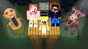 😱99 НОЧЕЙ С ХАМУД ХАБИБИ В МАЙНКРАФТ! ШЕДИ ЛЕСКА И НУБИК В ЛЕСУ MINECRAFT