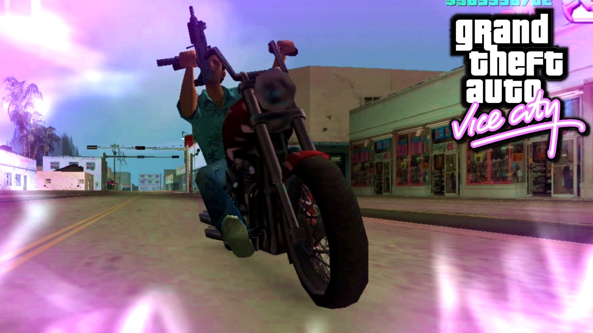 Под пасмурную погоду на байке! - ГТА Вайс Сити смотреть онлайн