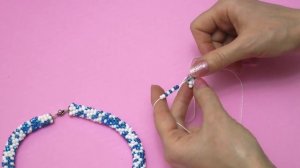 Жгут из бисера.Вязание крючком 🔥