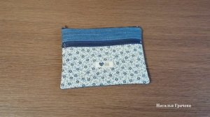 Джинсовая косметичка своими руками.