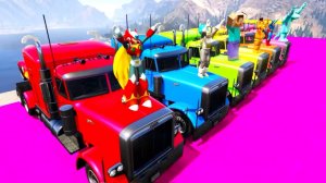 Грузовики и Машинки Маккуин для Супергероев и Детей. Мультики про машинки. Смешное видео для детей.