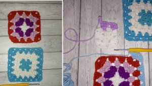 Как я вяжу "Бабушкин квадрат". Подробное объяснение