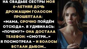 ИСТОРИЯ ИЗ ЖИЗНИ/Мама, срочно пойдем отсюда,- прошептала моя 6-летняя дочь на свадьбе сестры