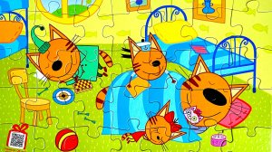 три кота пазлы | видео для детей | три кота