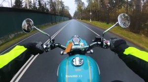 Royal Enfield Classic 650 безмолвная езда (звук двигателя) для беговой дорожки