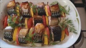 Скумбрия с овощами в духовке. ПРАВИЛЬНЫЙ УЖИН