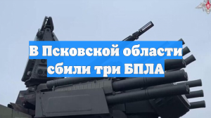 В Псковской области сбили три БПЛА