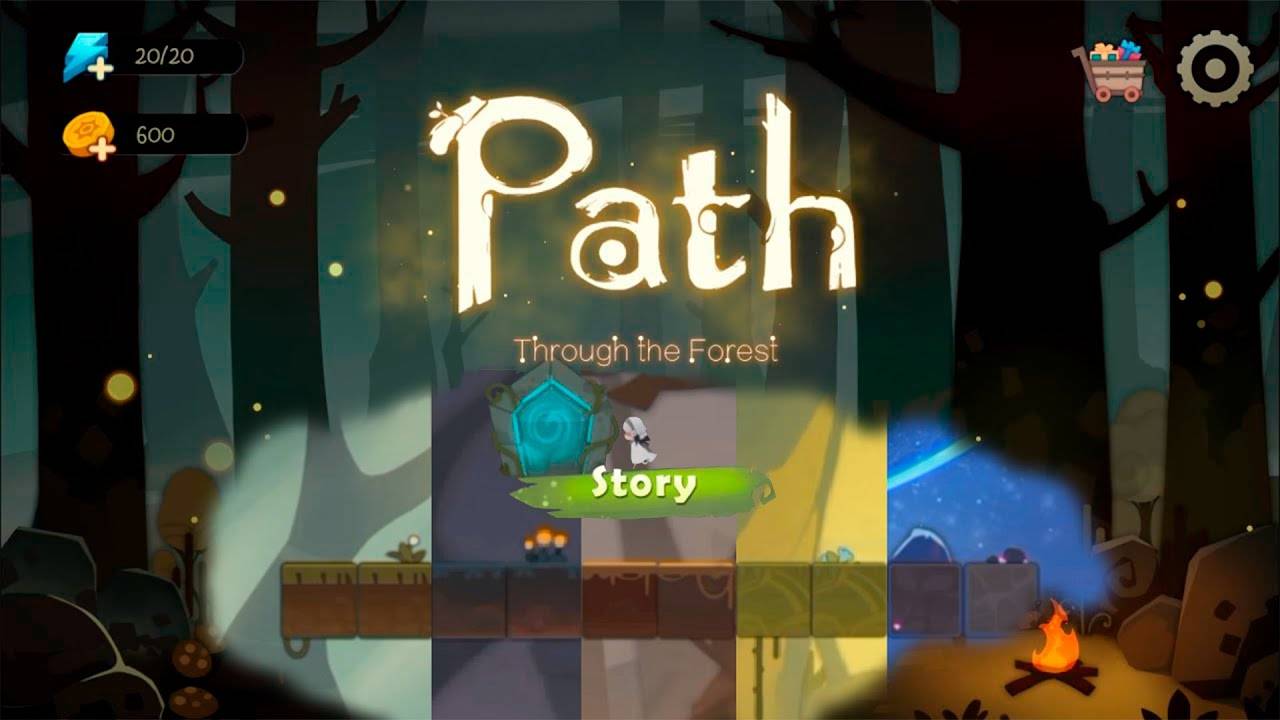 Тропа через лес (Вся история) - немое прохождение