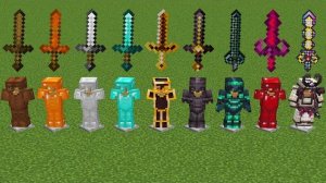 Какой меч сильнее в эксперименте Minecraft?