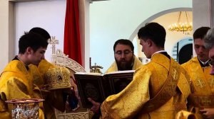 Митрополит Игнатий совершил Божественную литургию в храме преп. Иоанна Рыльского «вторая часть»