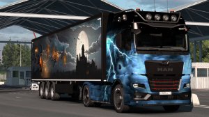 435 / ETS2 1.56 / MAN TGX / ивент Хеллоуин / Нашёл ведьмин домик!