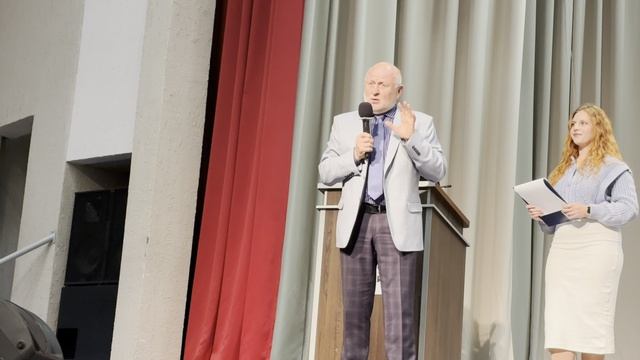 Выступление В.Б. Пономарева на премьере фильма 