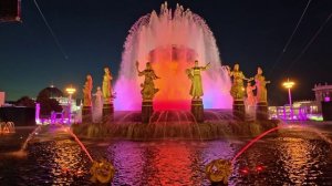 Вечерние фонтаны на ВДНХ