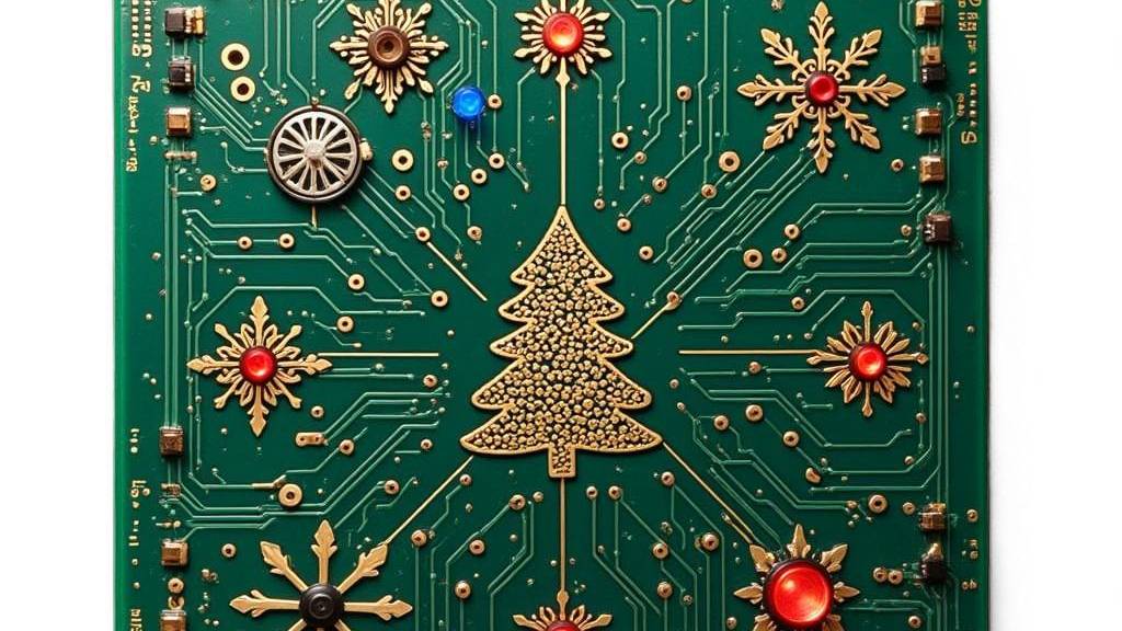 Новогодний узор - микросхема смотреть онлайн