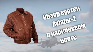 Обзор куртки Aviator-2 в коричневом цвете